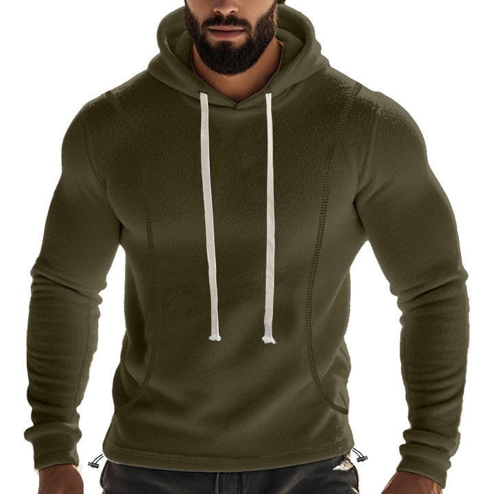 Men's casual hooded fleece sweater with breathable inserts Lune London
