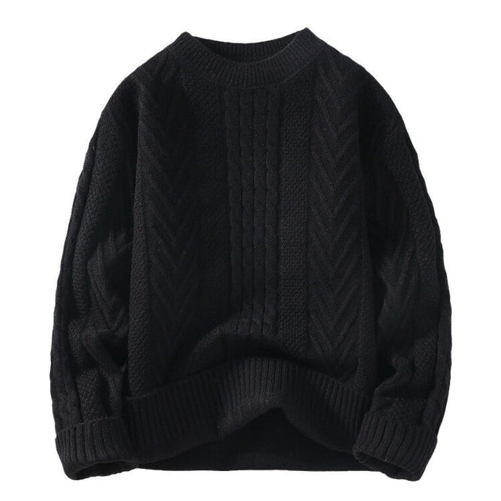 Lune London | Men's chunky knit sweater with cable pattern and casual fit