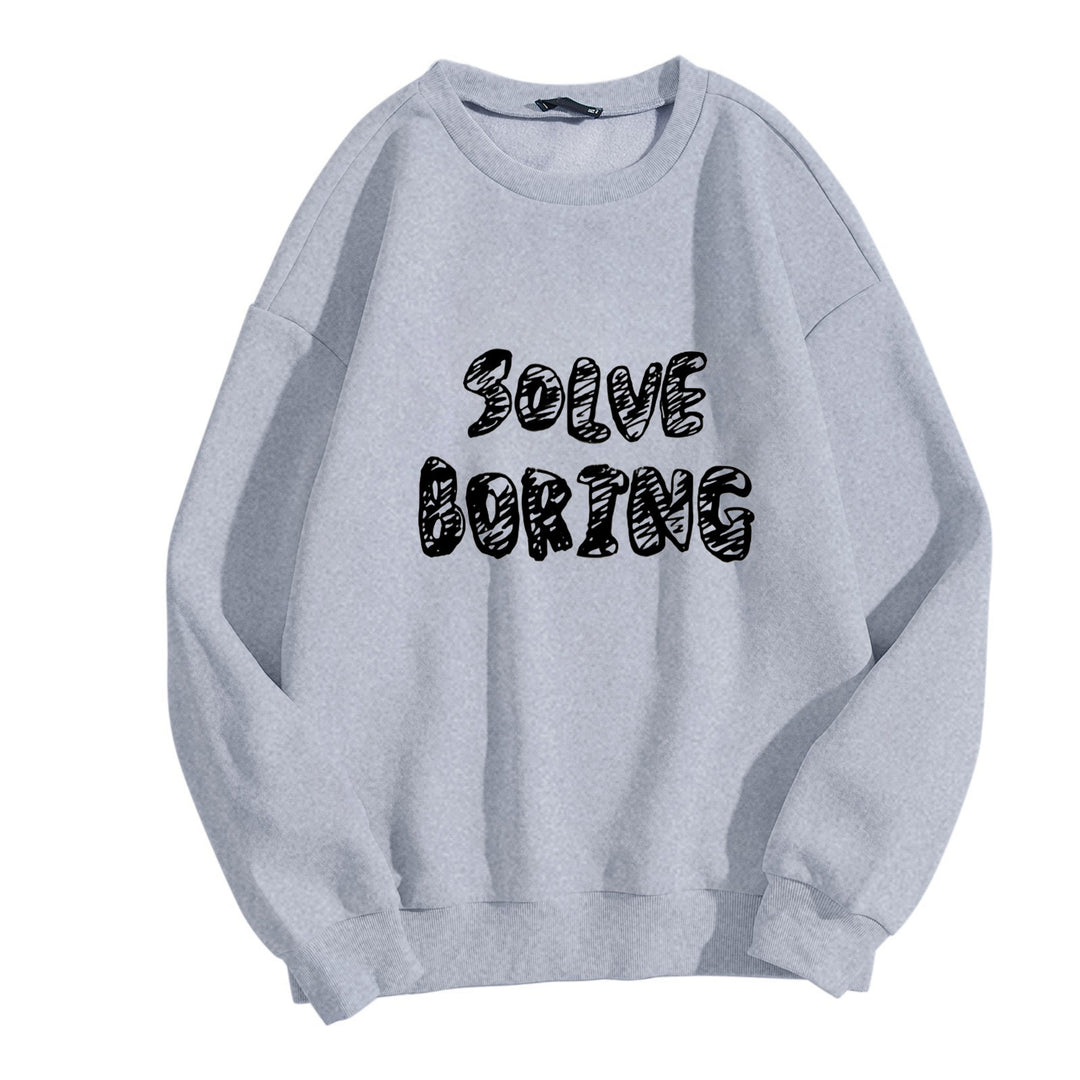 Women's casual sweatshirt with creative lettering Chic & Stil
