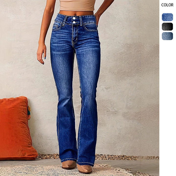 Jean bootcut taille haute femme Chic & Stil