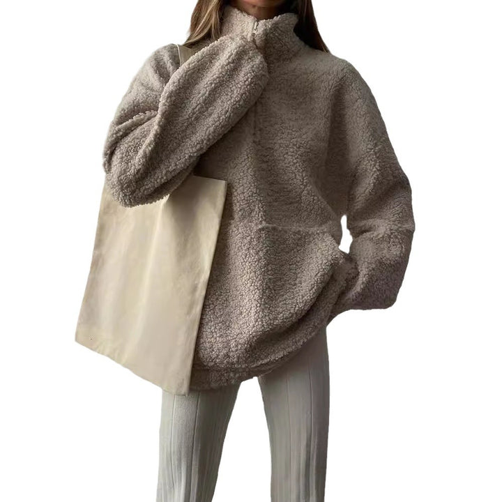 Women Teddy Fleece Sweater Lune London