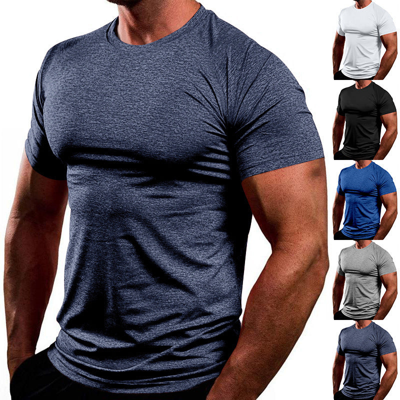 Breathable fitness t-shirt for men in lightweight fabric with a fitted cut Lune London