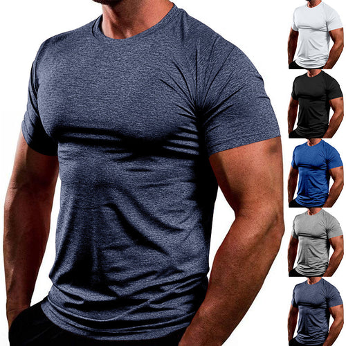 Breathable fitness t-shirt for men in lightweight fabric with a fitted cut Lune London