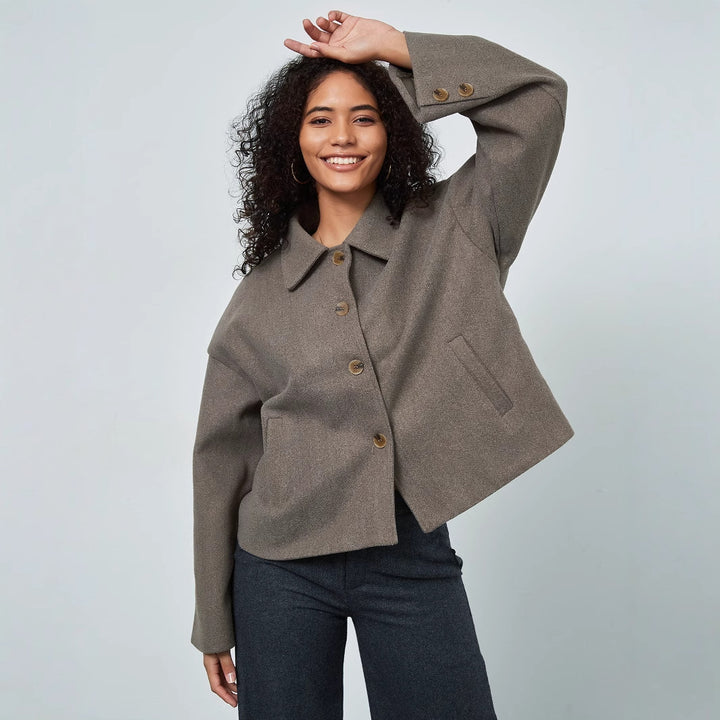 Ladies casual oversized double-breasted jacket Lune London