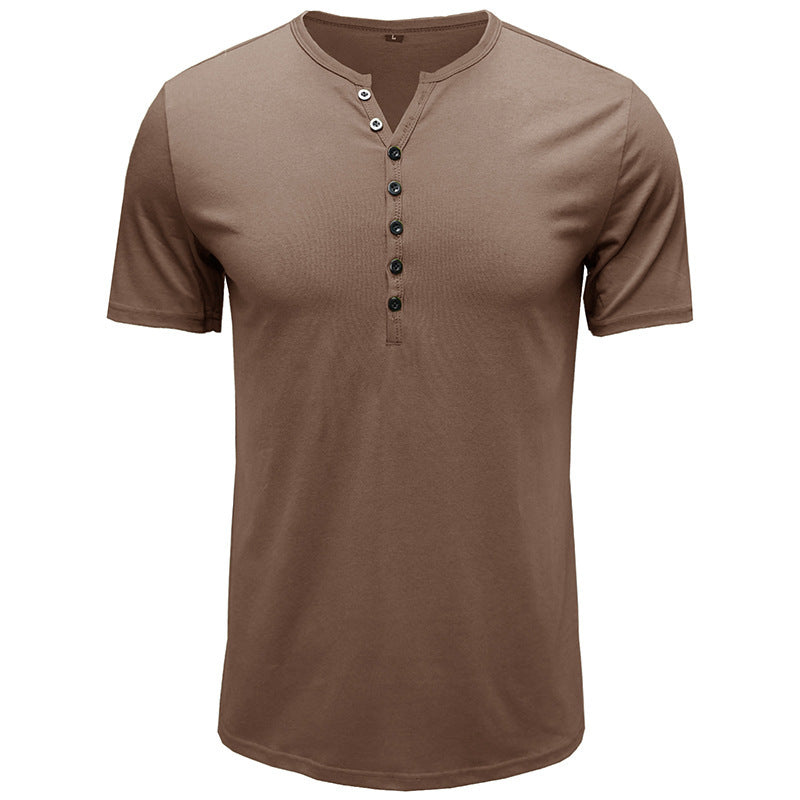 Lune London Short Sleeve Henley T-shirt for Men
