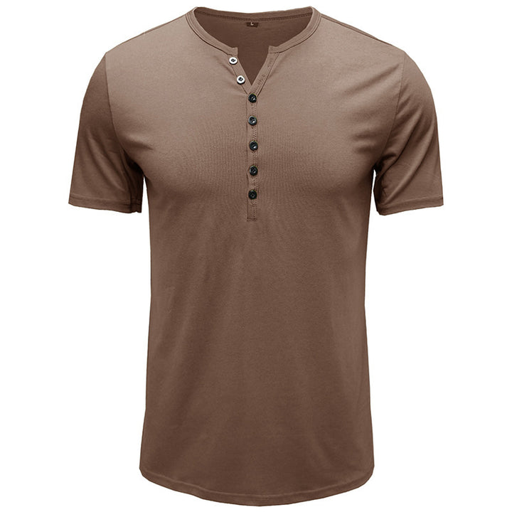 Lune London Short Sleeve Henley T-shirt for Men
