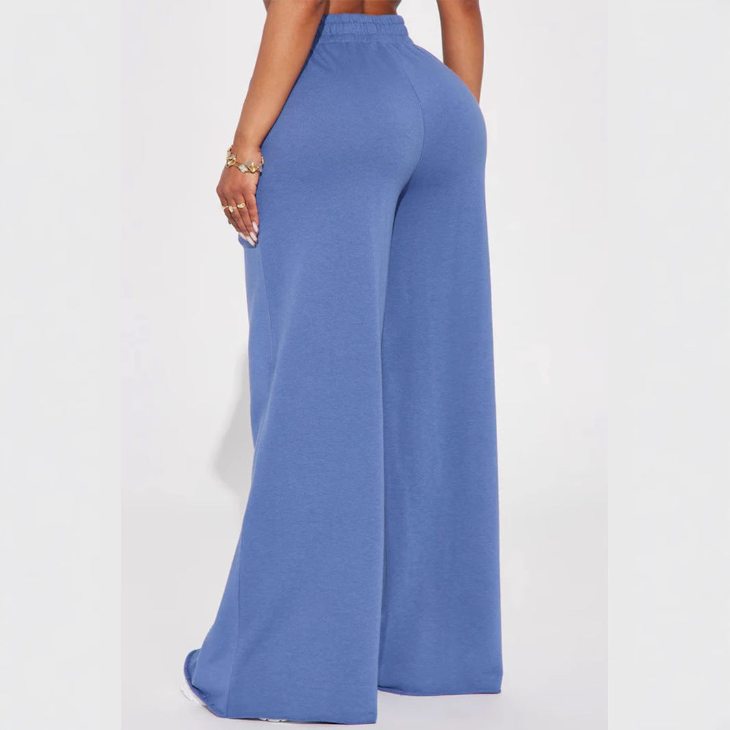 Loose-fitting leisure pants for women with elastic waistband Lune London