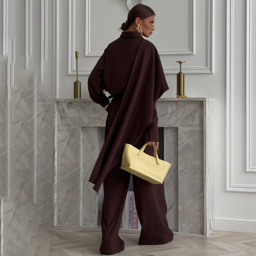 Ladies Elegant and Casual Jumpsuit with Belt Details Lune London