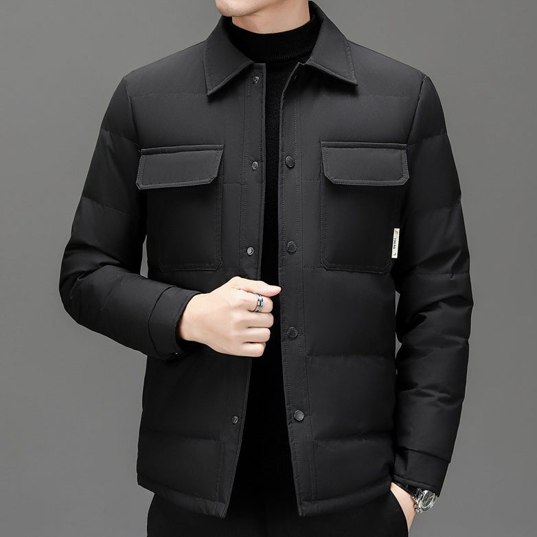 Lightweight quilted jacket for men with practical pockets Lune London