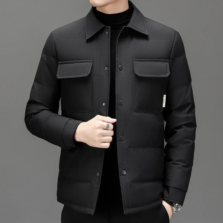 Lightweight quilted jacket for men with practical pockets Lune London