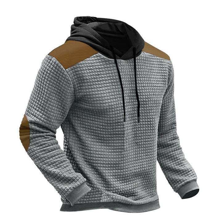 Men's comfortable hoodie with wavy design and contrasting sleeves Lune London