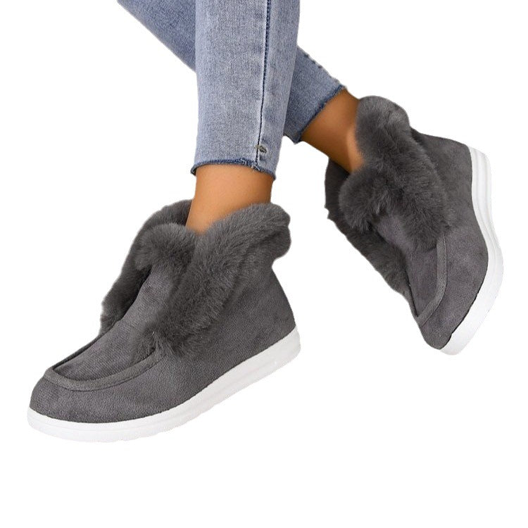 Leisure shoes for women with fleece lining, comfortable fit, and non-slip sole Lune London