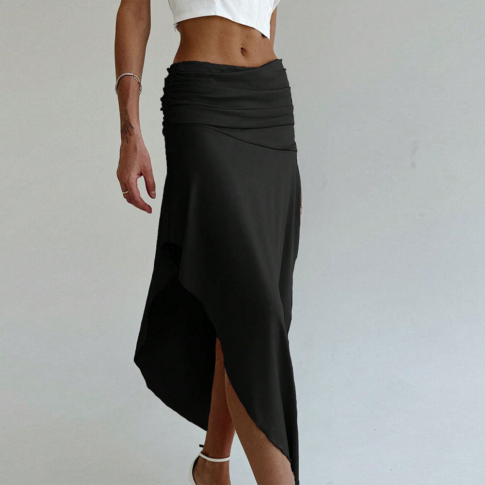 Jupe maxi asymétrique pour femmes avec un élégant drapé Chic & Stil