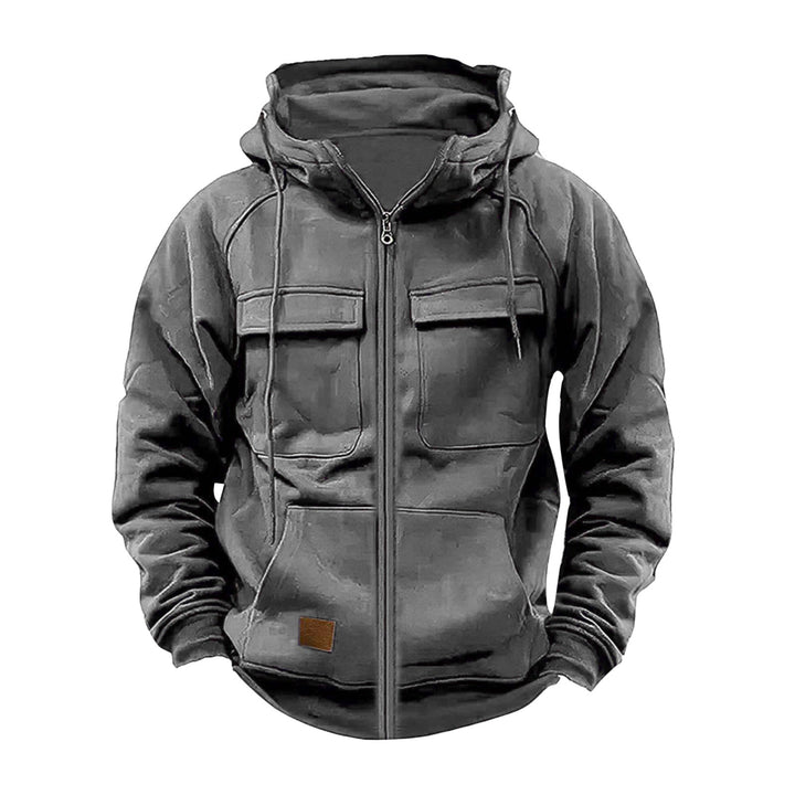 Men's hoodie jacket with practical pockets and robust design Lune London