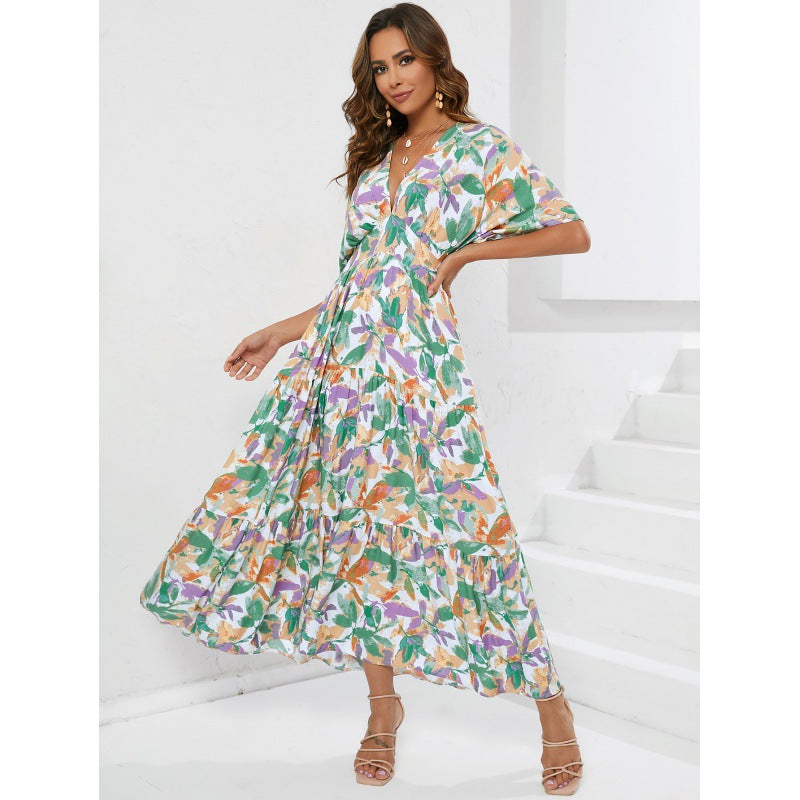Lune London Floating Sleeve Maxi Boho Dress for Women