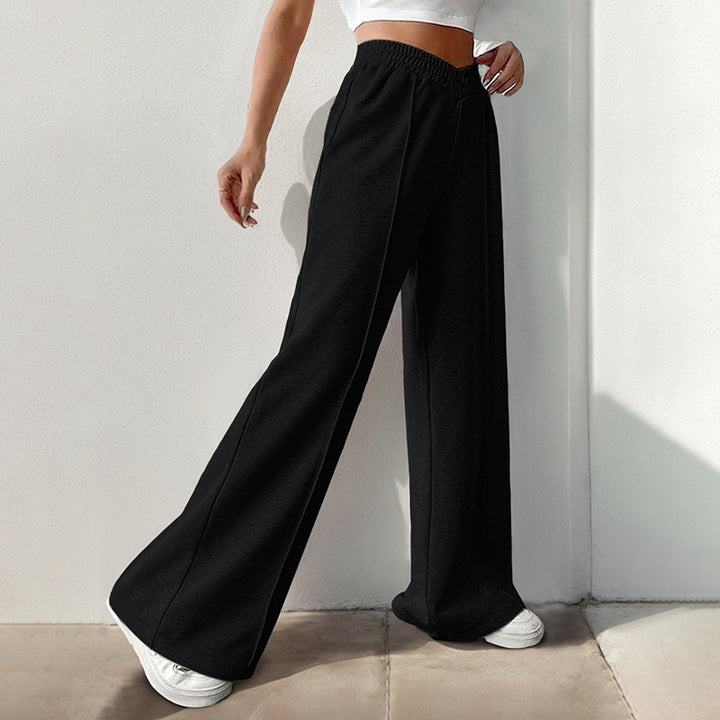 Women High Waist Wide Leg Lounge Chic Pants