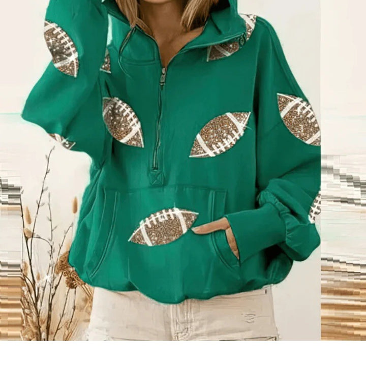 Ladies casual hoodie with sport-specific design Lune London