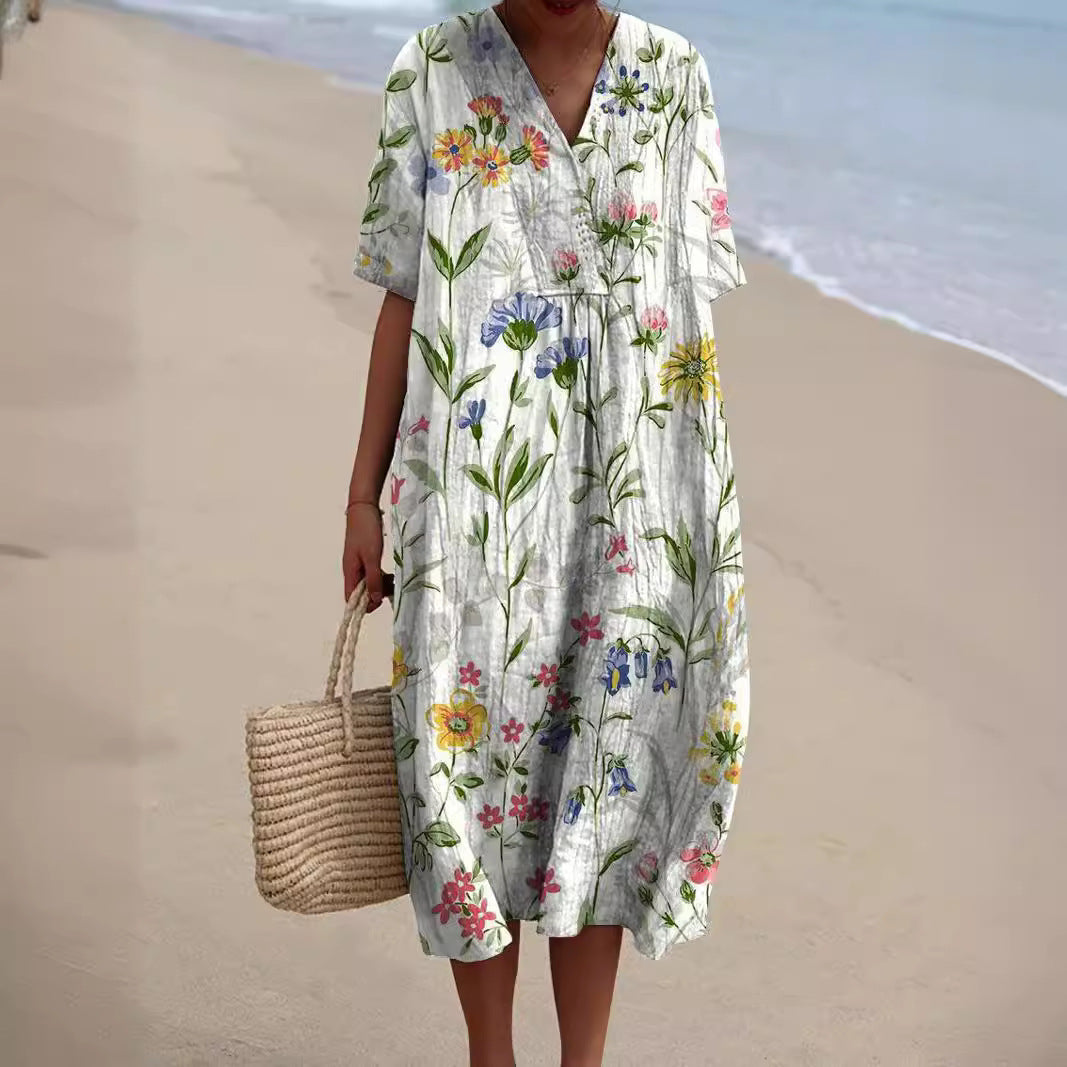 Lune London | Colorful Summer Dress with Flowers