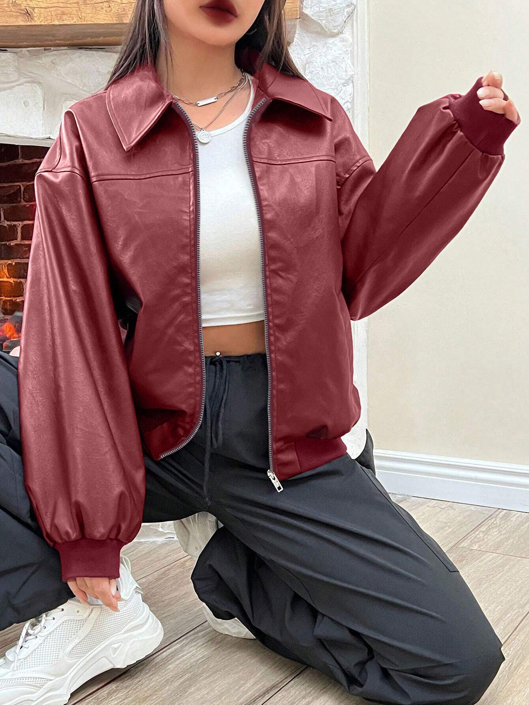 Veste matelassée tendance et décontractée pour femmes avec des manches volumineuses Lune London