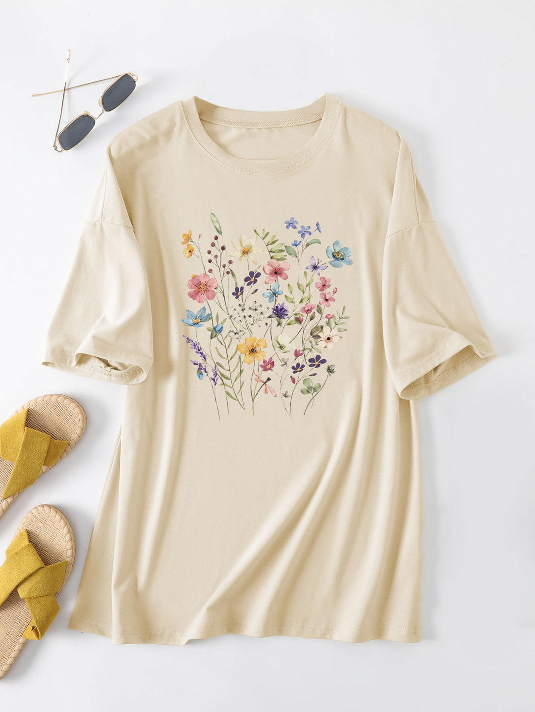 Chemisier d'été décontracté pour femmes avec imprimé floral Chic & Stil