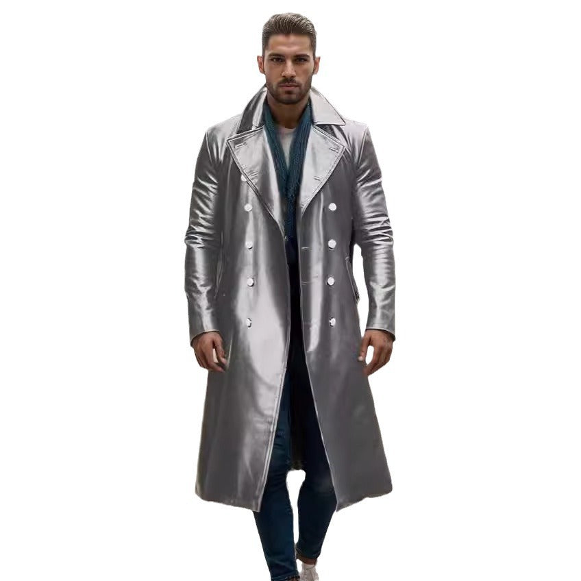 Elegant and modern leather coat for men Lune London