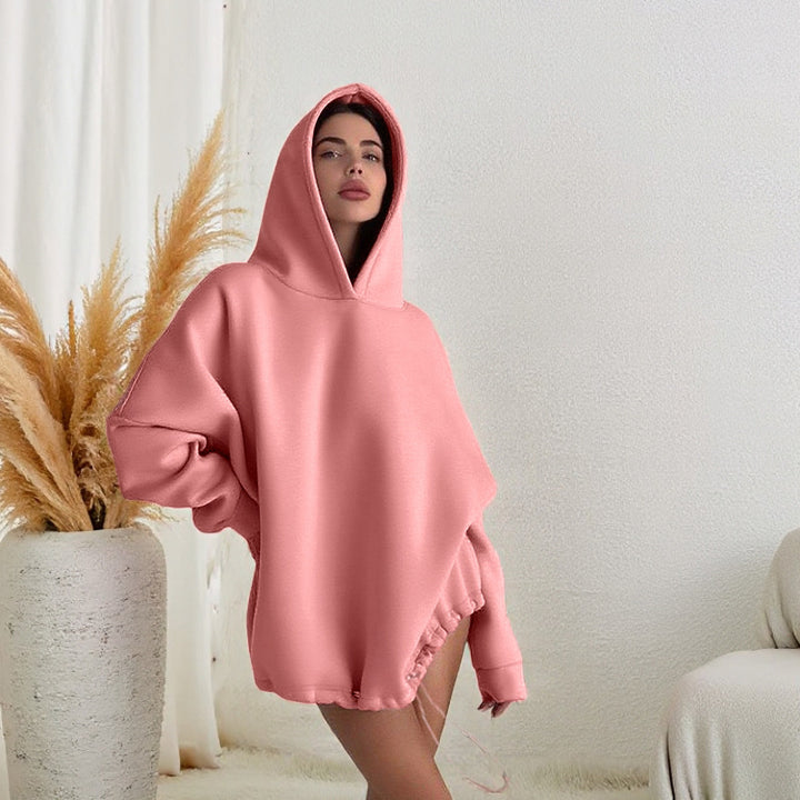 Women's oversized hoodie with adjustable waistband and kangaroo pocket Lune London