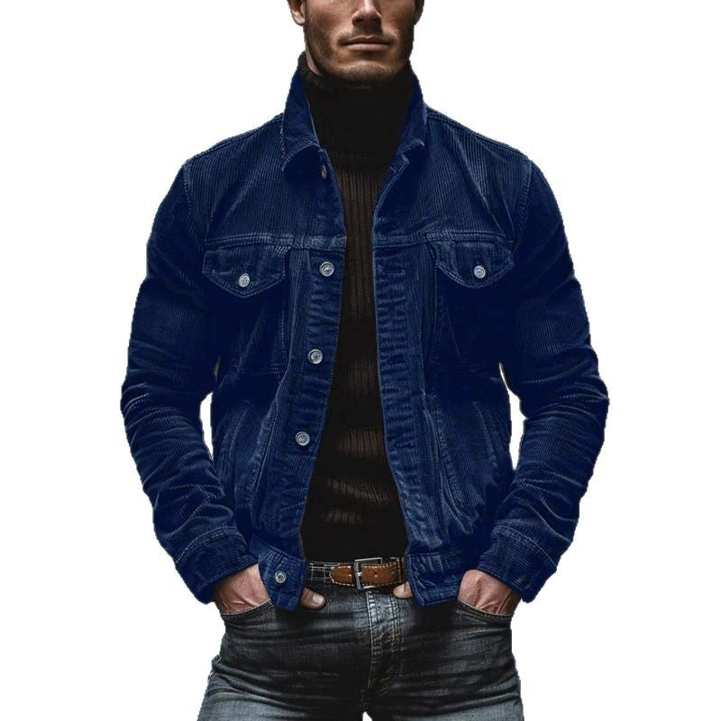 Corduroy jacket for men with practical pockets and classic cut Lune London