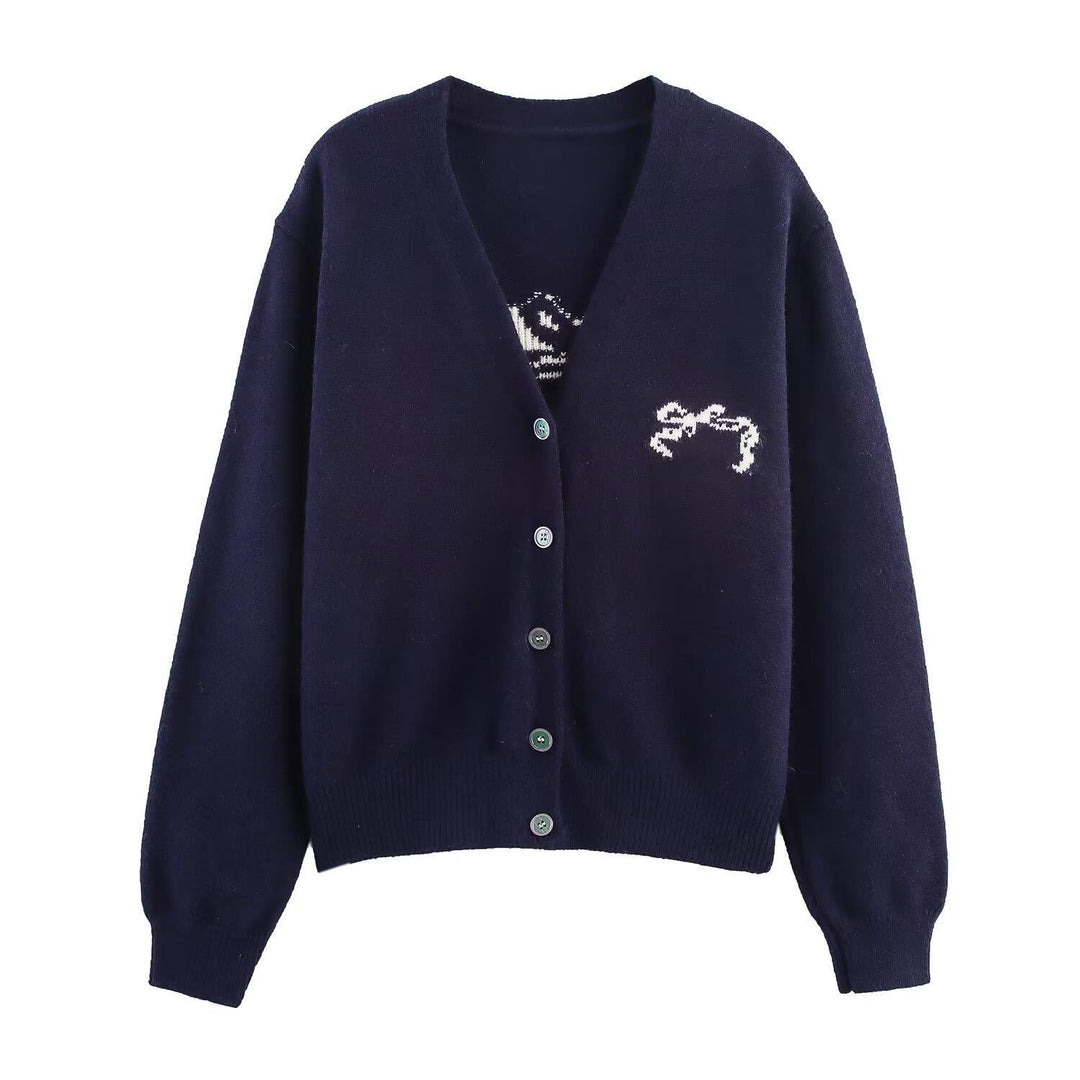 Knit jacket for women with decorative button details and high-quality material Lune London