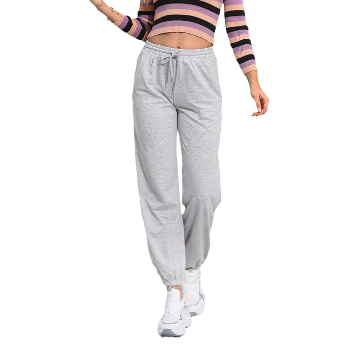 Women Comfortable Leisure Pants with Elastic Waistband Chic & Stil