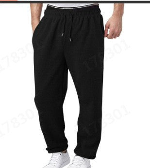 Comfortable men's jogger pants with elastic waistband and side pockets Lune London
