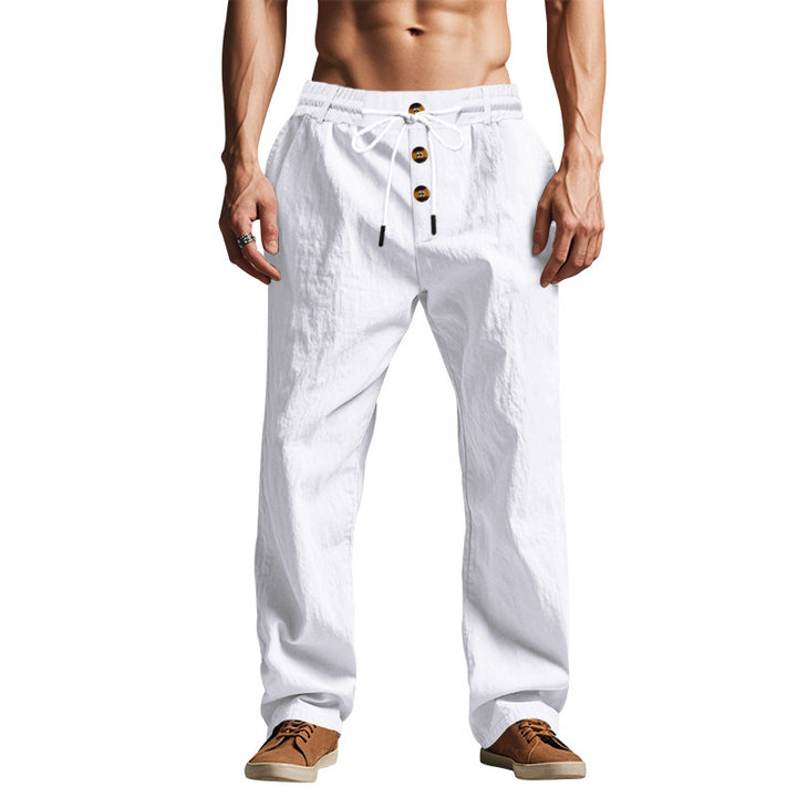 Casual leisure pants for men, comfortable and airy, with a wide cut Lune London
