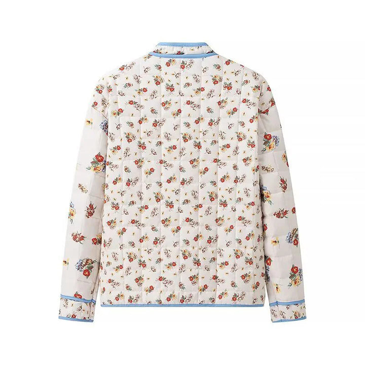 Ladies Blossom Stitched Padded Jacket with Practical Pocket and Modern Cut Lune London