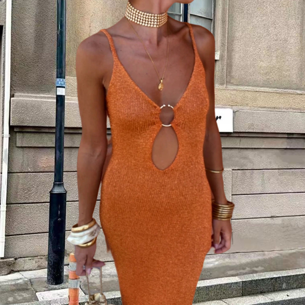 Elegant maxi dress for women with slit detail Lune London