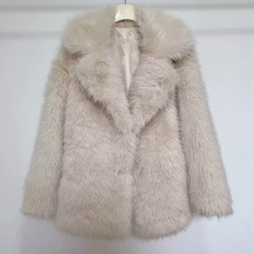 Ladies trendy Faux fur jacket Lune London