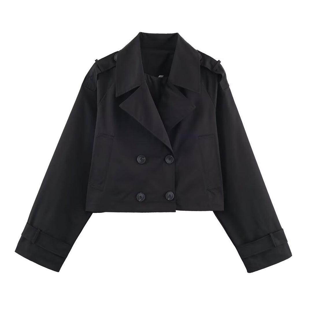 Manteau trench court pour femmes Chic & Stil