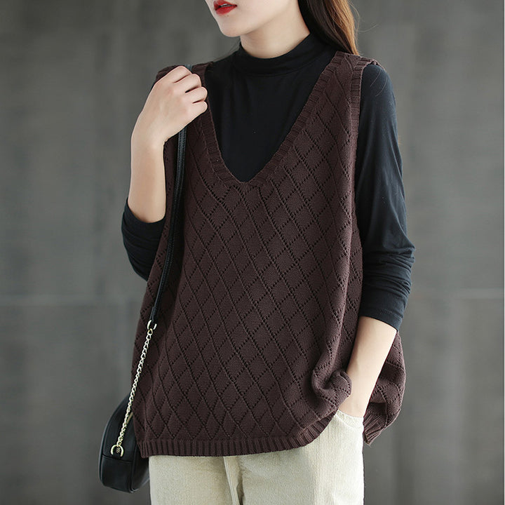 Ladies knitted vest Lune London