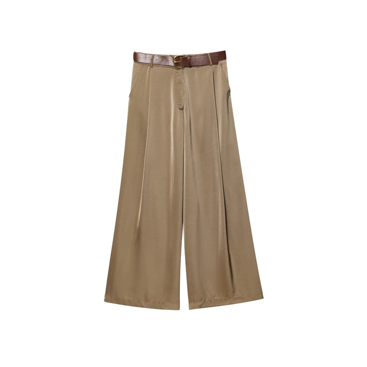 Femme pantalon large élégant Palazzo avec ceinture Lune London
