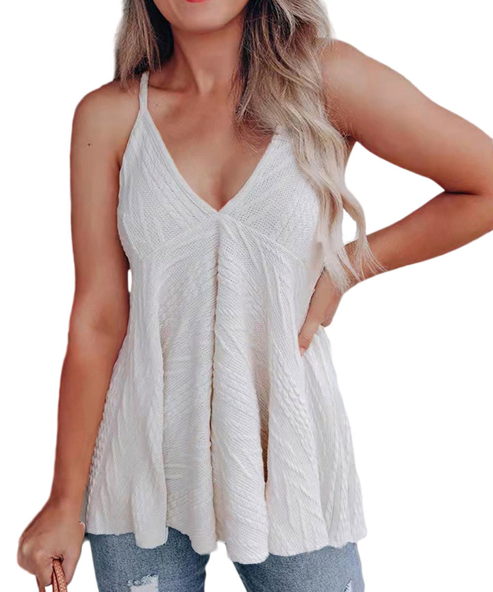 Women casual frill top with V-neck Lune London
