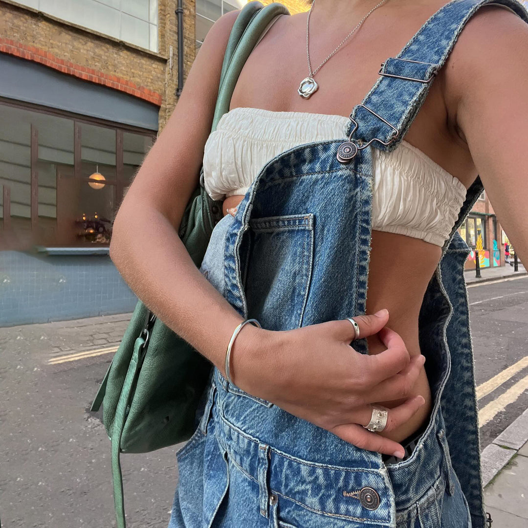 Relaxed Fit Casual Denim Overall for Women Lune London