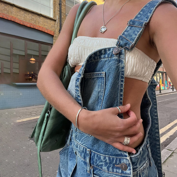 Relaxed Fit Casual Denim Overall for Women Lune London