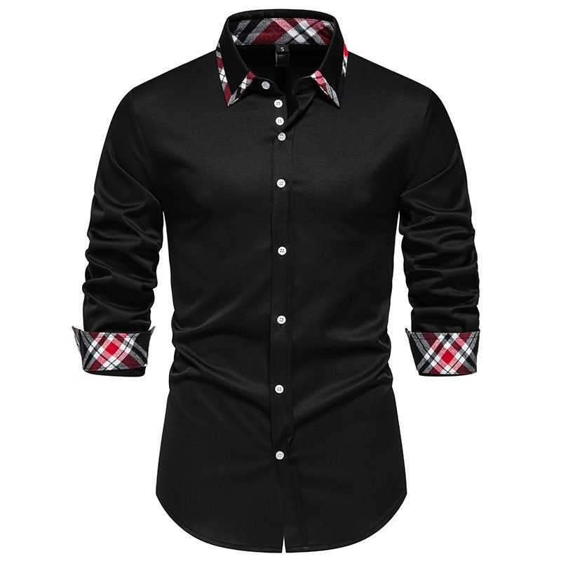 Shirt for men with contrasting collar and modern cut Lune London