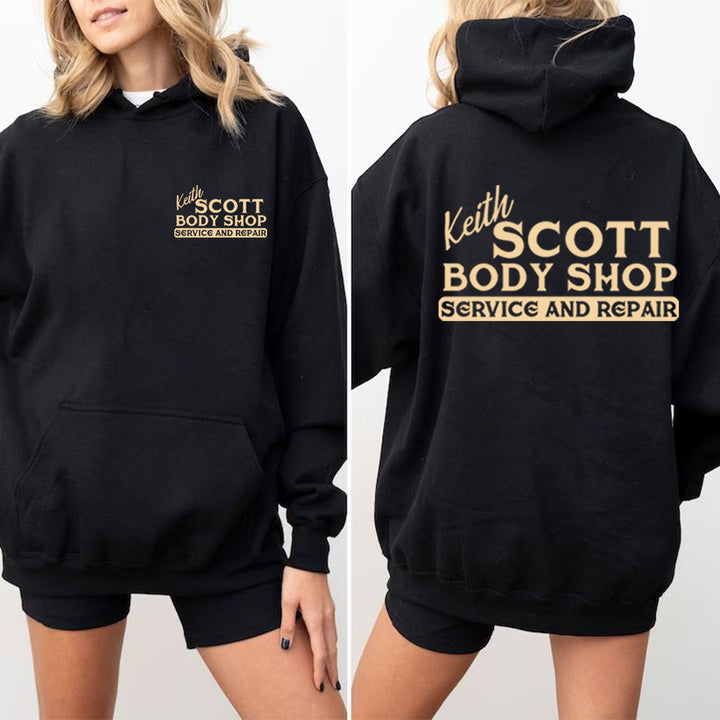 Women's hoodie sweatshirt with creative print and soft fleece material Chic & Stil