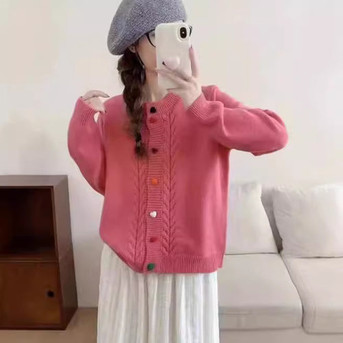 Women's cozy cardigan with button embellished details and a playful design Lune London