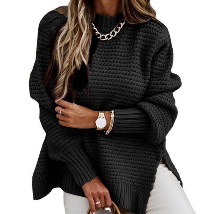 Oversized sweater for women with textured knit Lune London