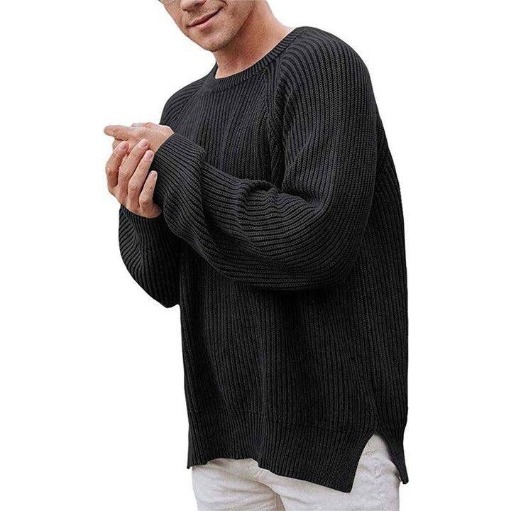 Elegant knit sweater for men with a textured design and a modern fit Lune London