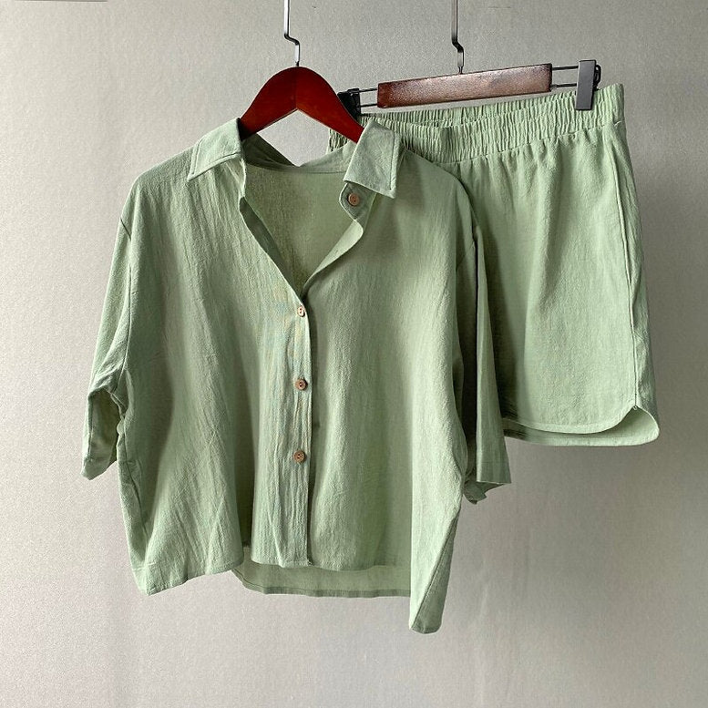 Ladies Soft Lin Course Set Lune London