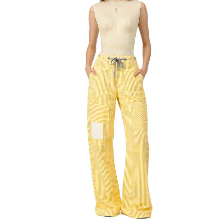 Women's wide cargo pants with practical pockets and unique design Lune London