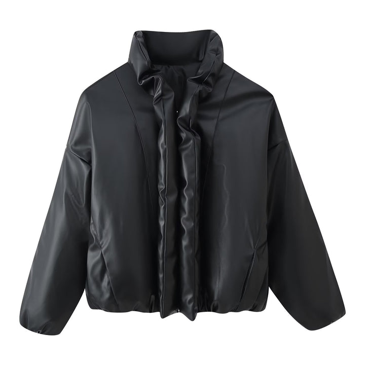 Veste courte stylée pour femmes avec col montant volumineux Chic & Stil