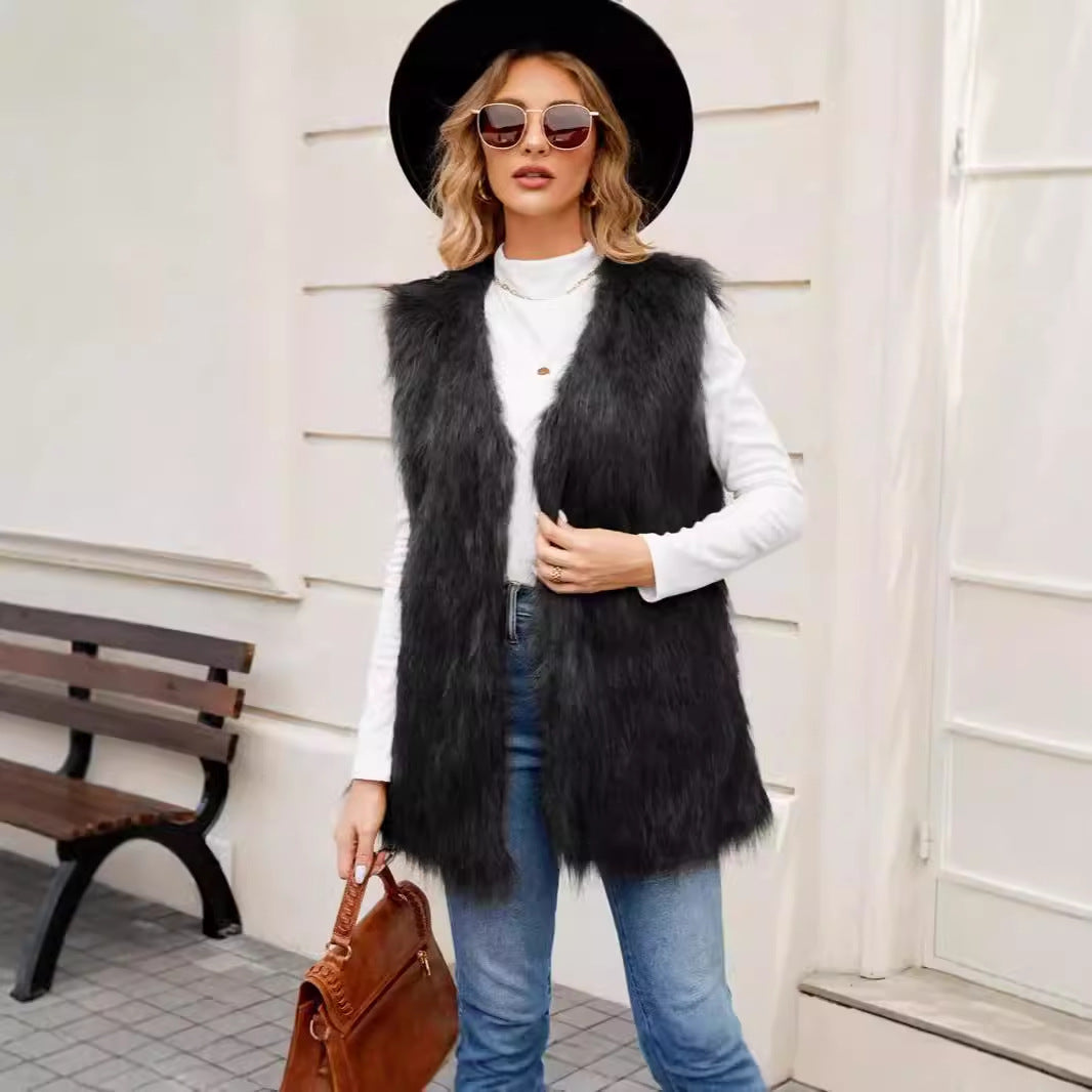 Ladies High Quality Faux Fur Jacket Lune London