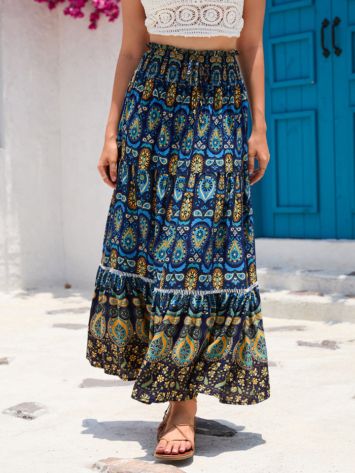 Roc Lune London maxi boho skirt women